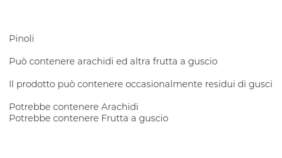 noberasco € 0,99 Pinoli