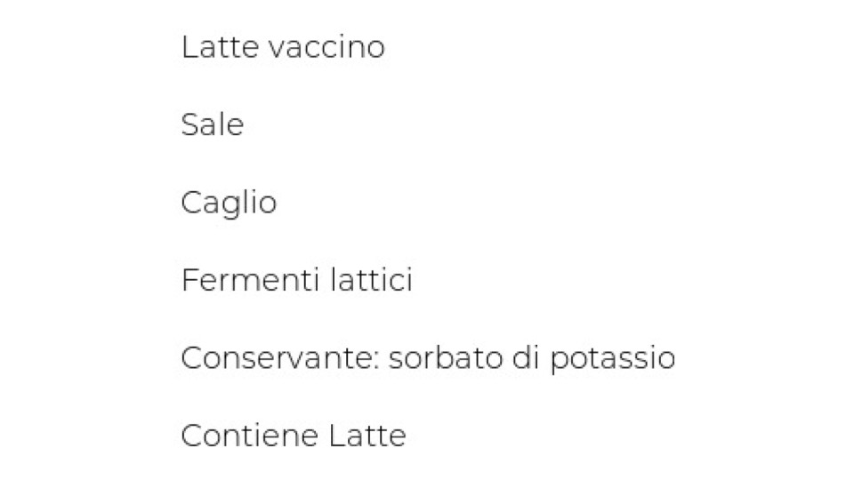 Mauri Caprì Senza Lattosio da Latte Italiano di Vacca