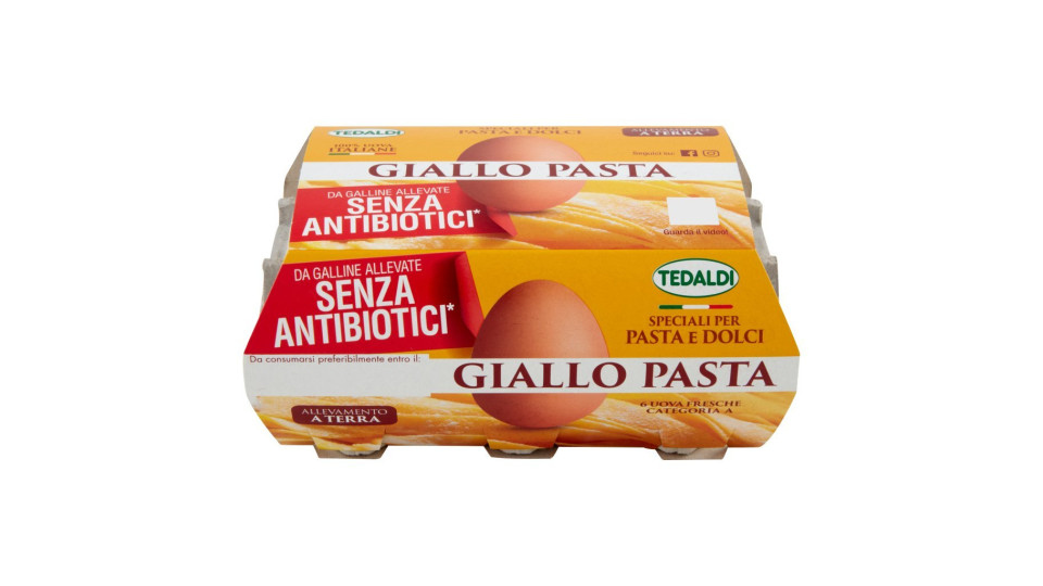 Tedaldi Giallo Pasta Speciali per Pasta e Dolci 6 Uova Fresche Categoria A
