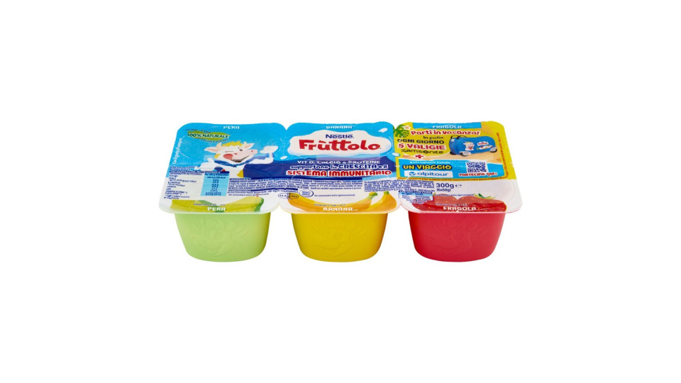 NESTLÉ FRUTTOLO Frutta Singola Fragola, Banana, Pera