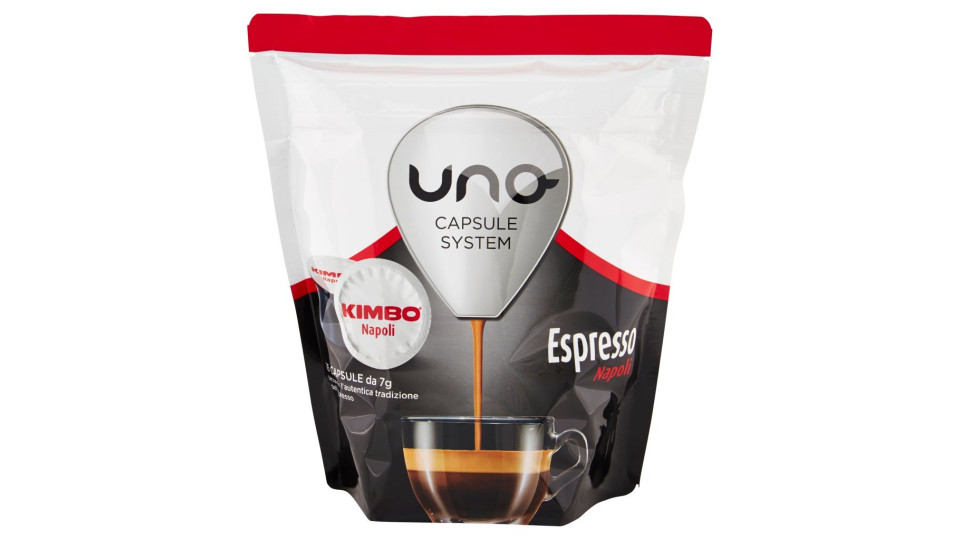 Kimbo Uno capsule system Espresso decaffeinato