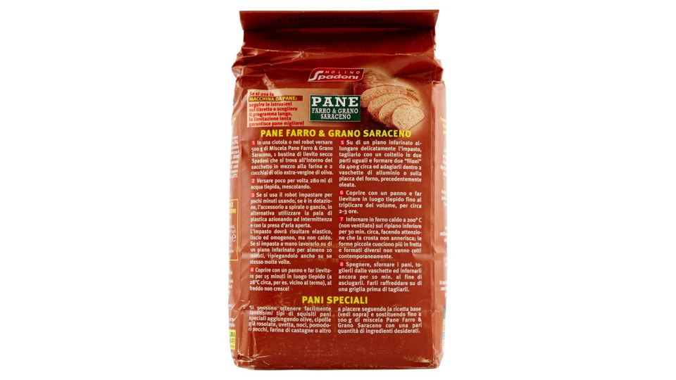 Molino Spadoni Pane farro & grano saraceno