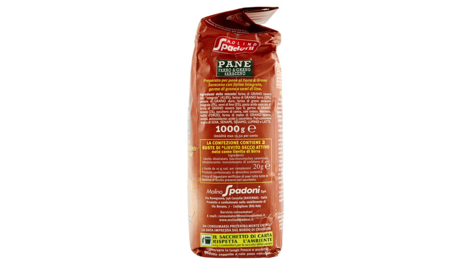 Molino Spadoni Pane farro & grano saraceno