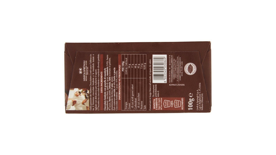 Lindt Fondente con Mandorle Tostate