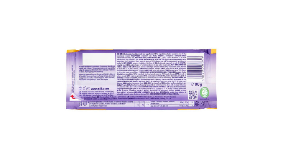 Milka con Riso Soffiato