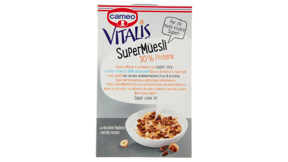 cameo Vitalis Müesli Tostati al Miele cioccolato e nocciole tostate