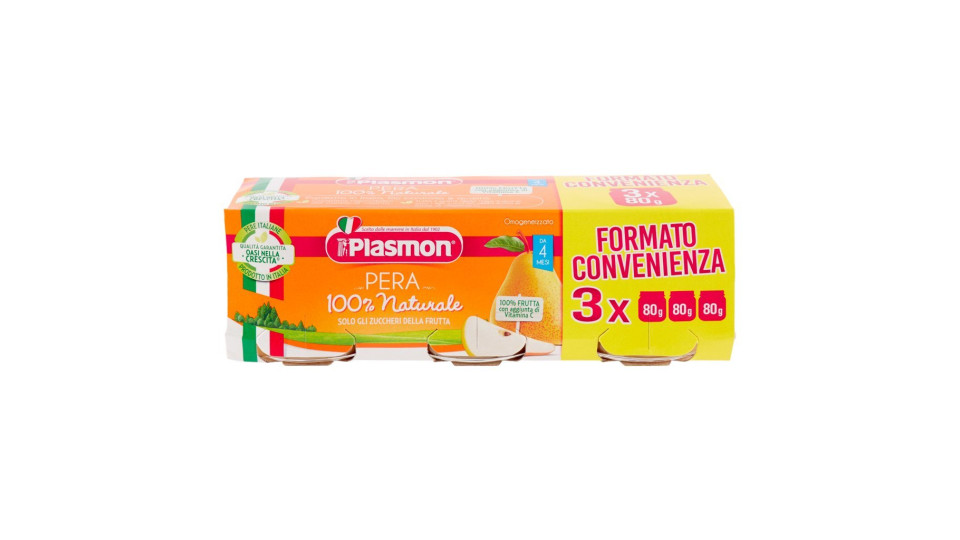 Plasmon Merenda Pera e Yogurt omogeneizzato