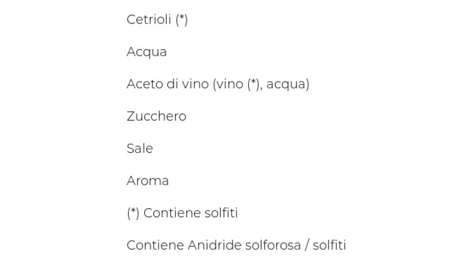 Citres Mini Cetriolini in Agrodolce