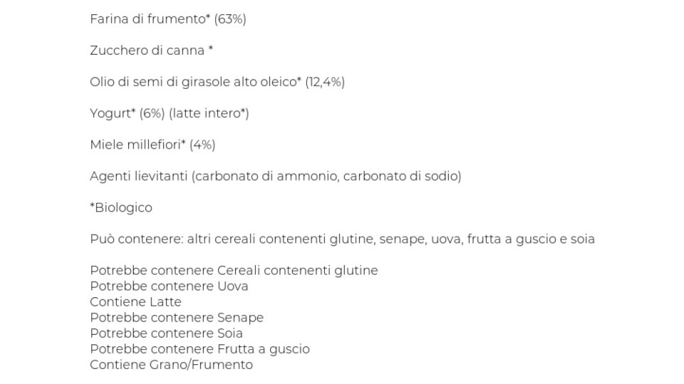 Frollini allo yogurt e miele Alce Nero