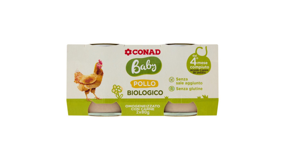Baby Pollo Omogeneizzato Biologico Con Carne