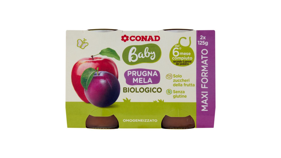 Baby Prugna E Mela Omogeneizzato Biologico