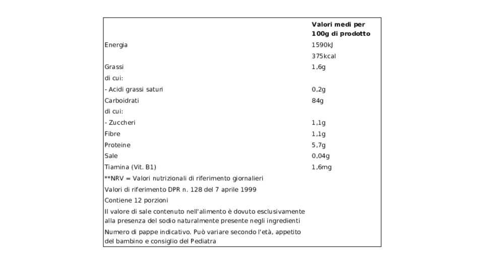 Baby Crema Di Mais, Riso E Tapioca Biologica