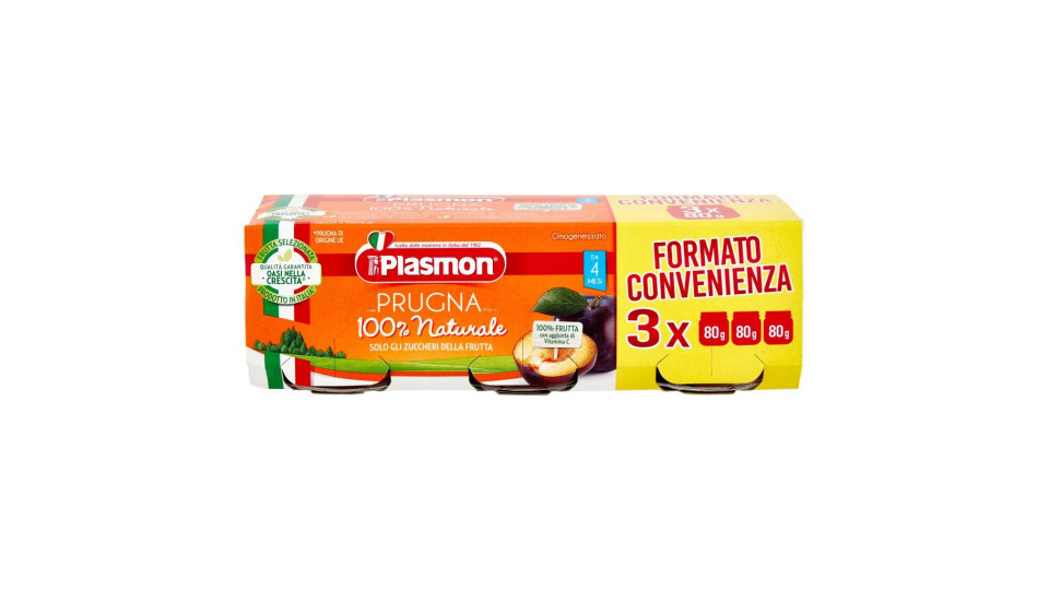 Plasmon Prugna omogeneizzato