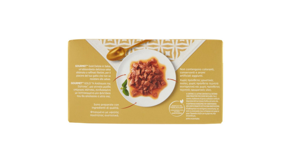 PURINA GOURMET Gold Tortini Gatto con Salmone, con Tonno