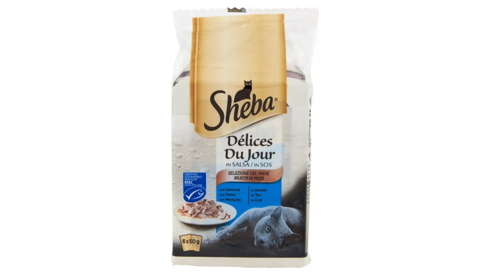 Sheba Délices Du Jour in Salsa Selezione del Mare