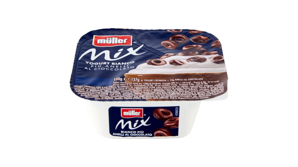 müller Mix Yogurt Bianco Più Stelle al Cioccolato