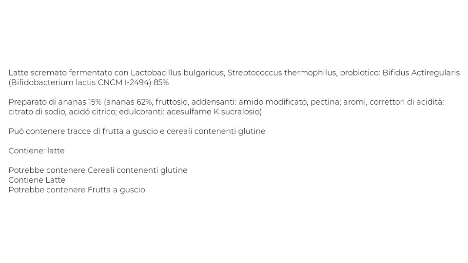 Activia 0% Grassi Ananas in pezzi