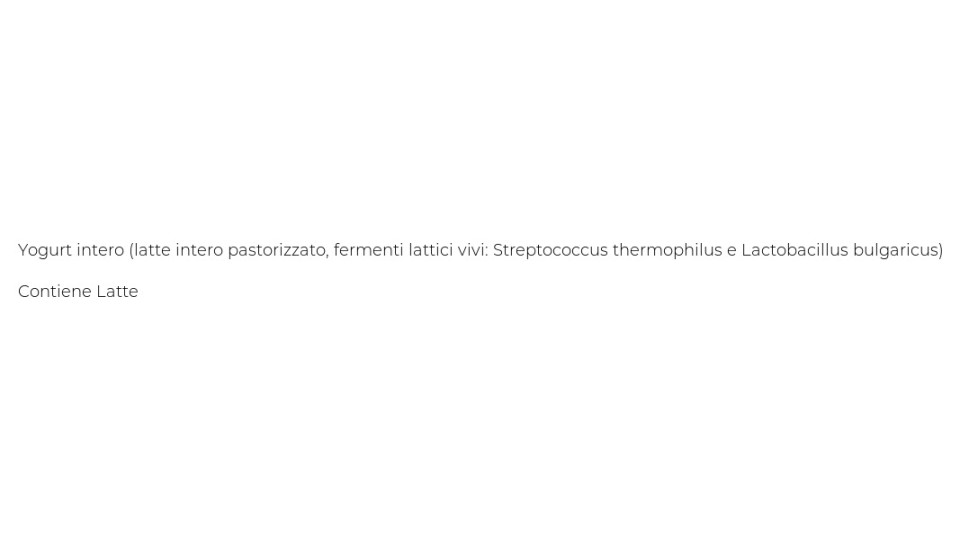 Sterzing Vipiteno Yogurt Intero Bianco