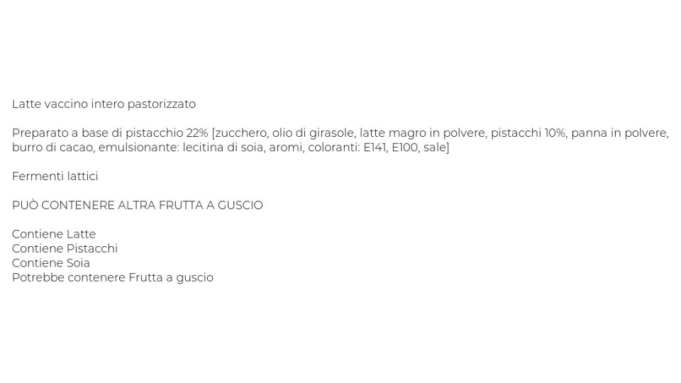 Caseificio Val d'Aveto lo Yogurt Colato con Pistacchio