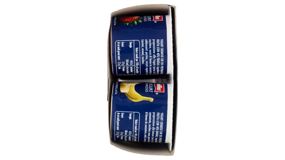 müller Yogurt Cremoso con Frutta Frullata Fragola, Ciliegia, Frutti di Bosco, Lampone