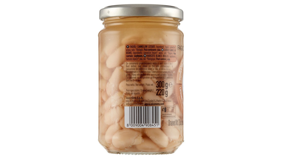 alce nero Legumi Lessati Fagioli Cannellini
