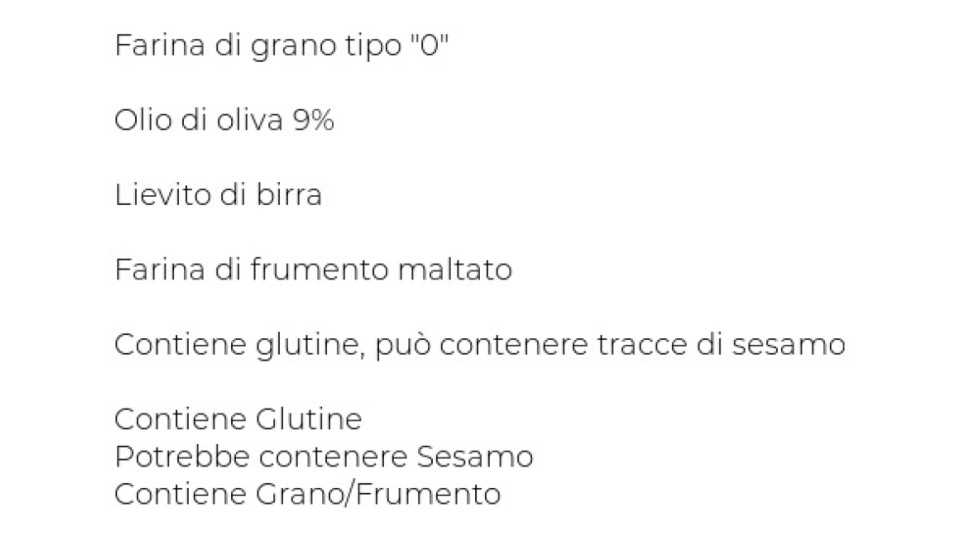 Panealba grissini senza sale
