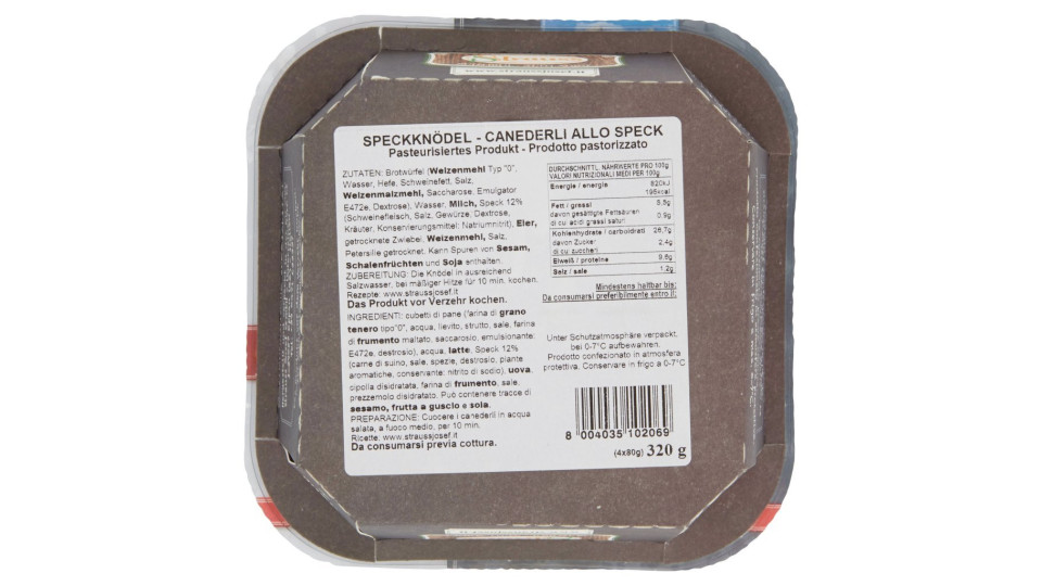 Strauss Canederli allo Speck