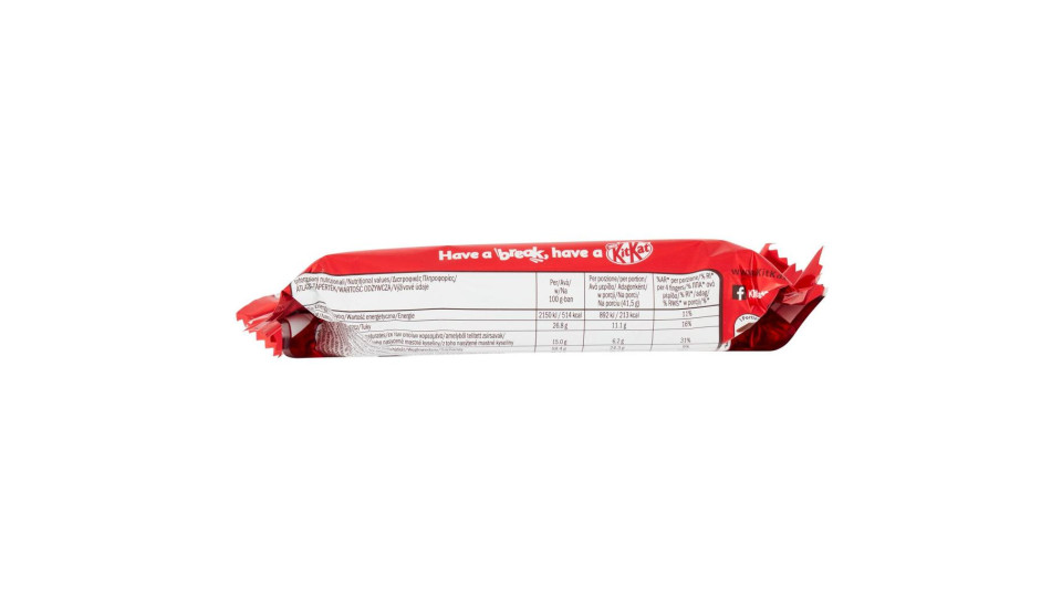 NESTLÉ KITKAT DARK 70% Wafer ricoperto di cioccolato fondente 3 snack da