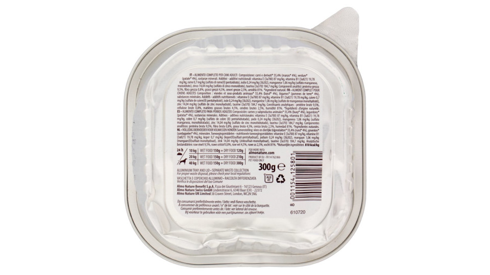 Almo nature Daily menu Bio con manzo e verdure