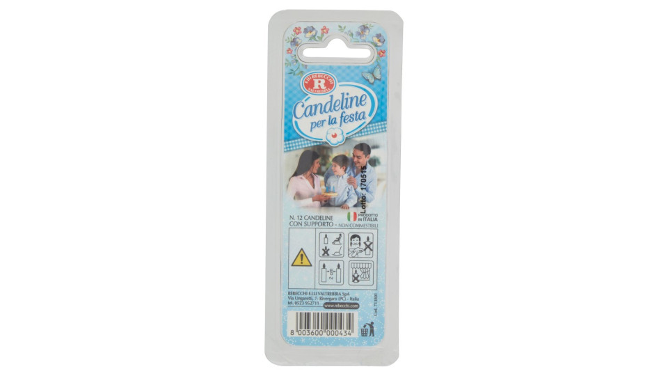 Smart PerLa Festa Candeline Azzurre 24 pz