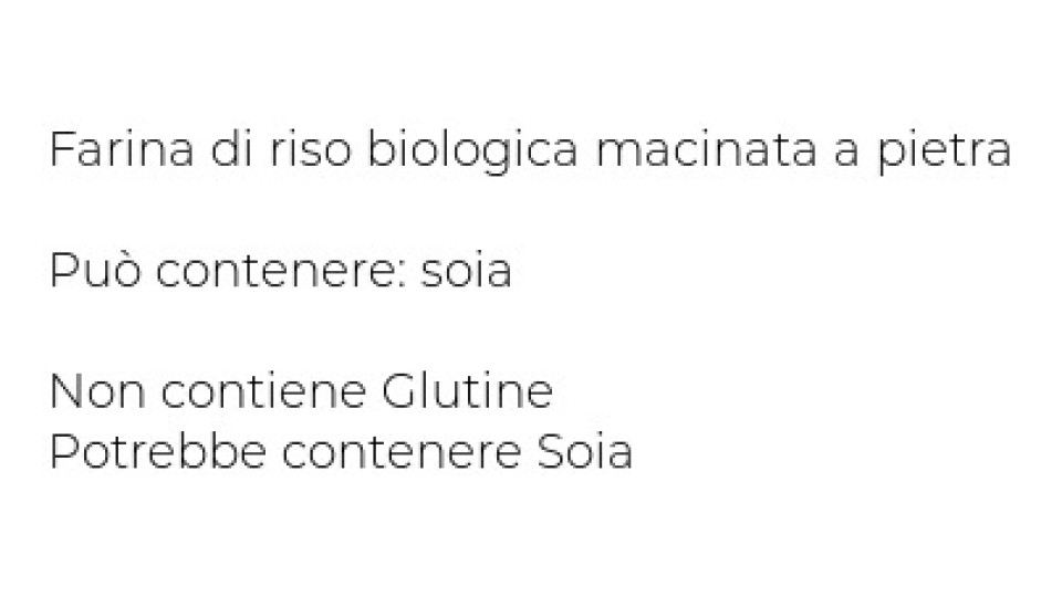 alce nero Farina di Riso Macinata a Pietra
