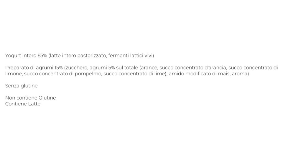 YOGURT INTERO AGLI AGRUMI