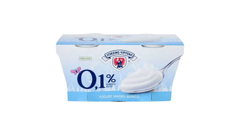 Sterzing Vipiteno 0,1% Grassi Yogurt Magro Bianco