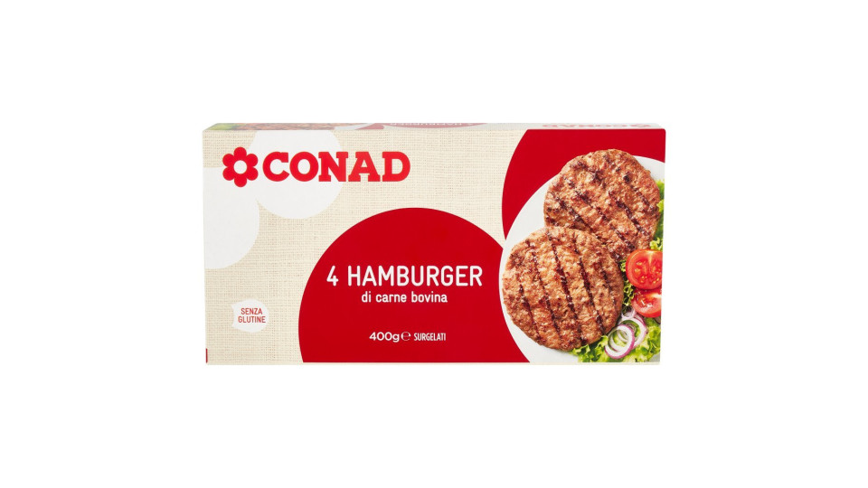 Hamburger Di Carne Bovina Surgelati