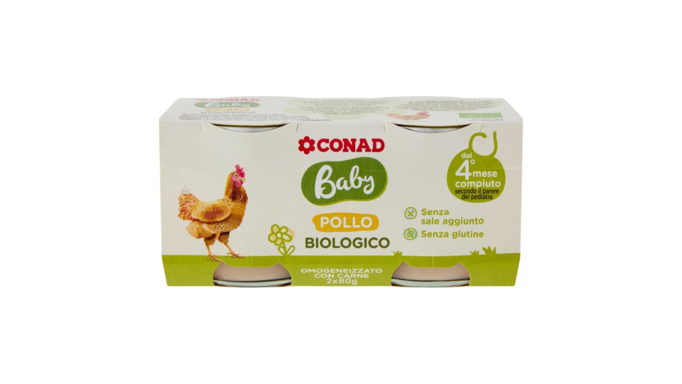 Baby Pollo Omogeneizzato Biologico Con Carne