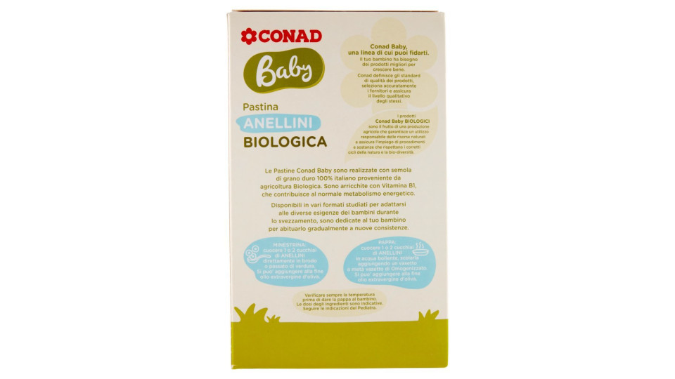 Baby Anellini Pastina Biologica