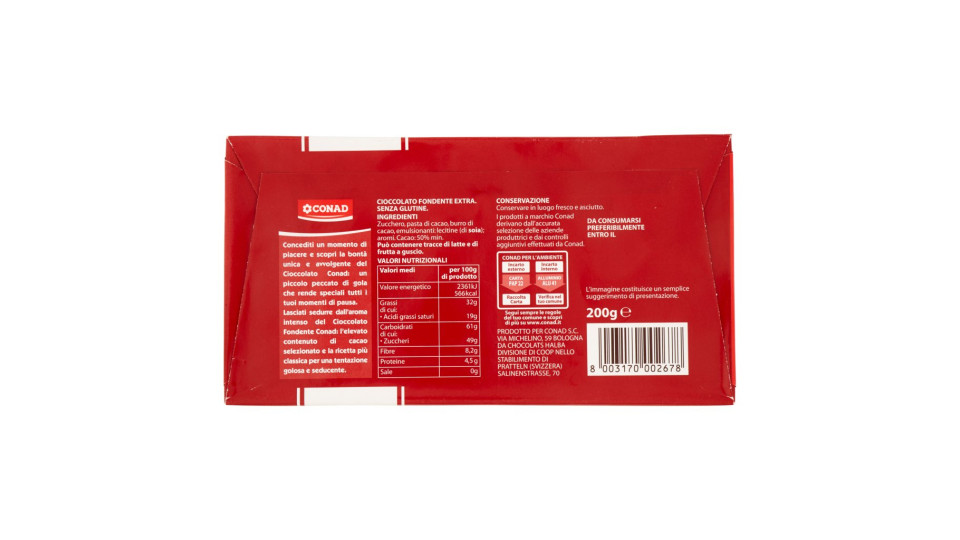 Cioccolato Fondente Extra