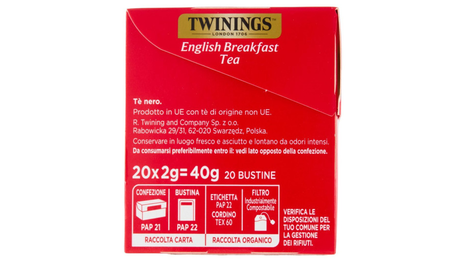 Tè nero english breakfast English Tea Shop