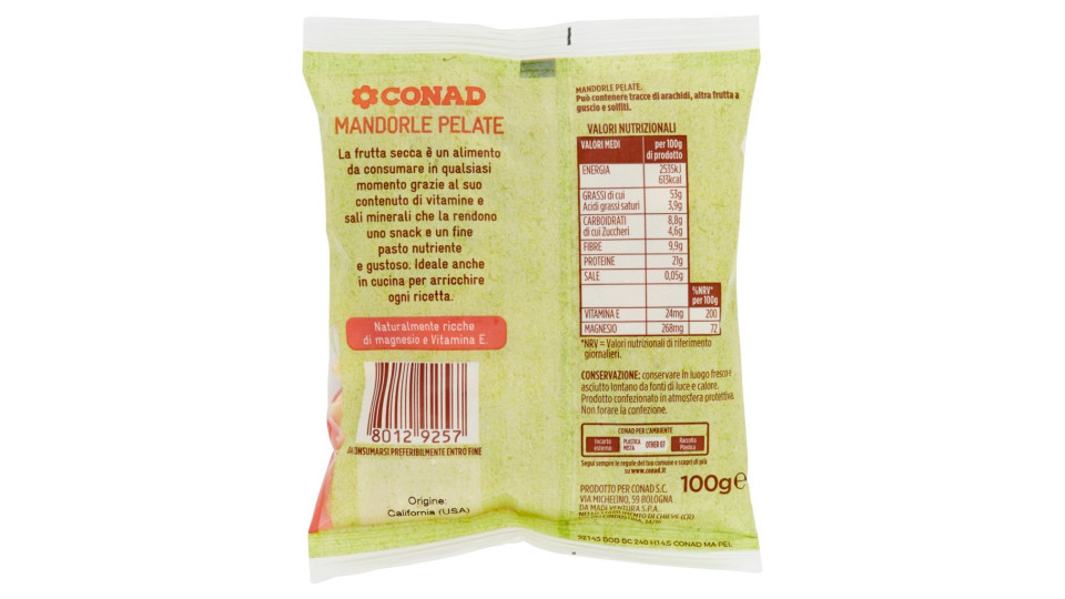 Bio Mandorle Pelate