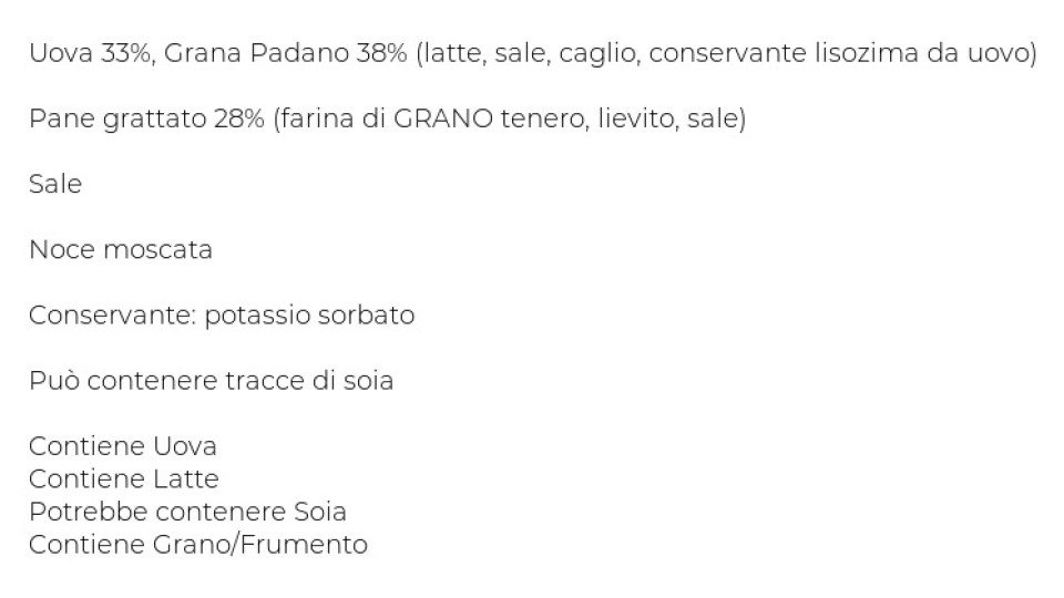 Passatelli Uovo Atmvaschetta