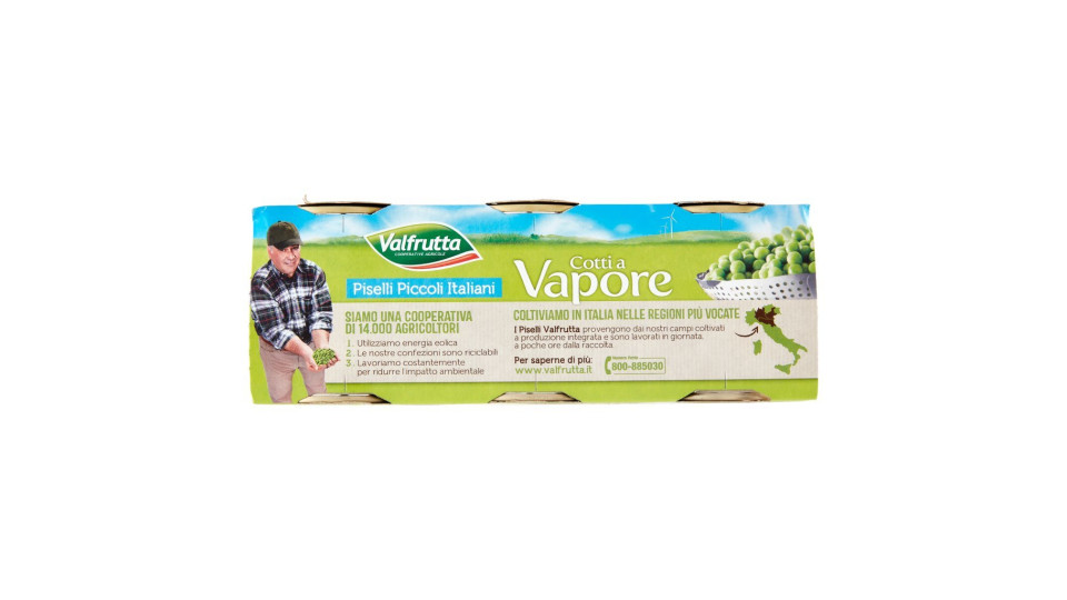 Cotti a Vapore Piselli e Carotine 3 x 150 g