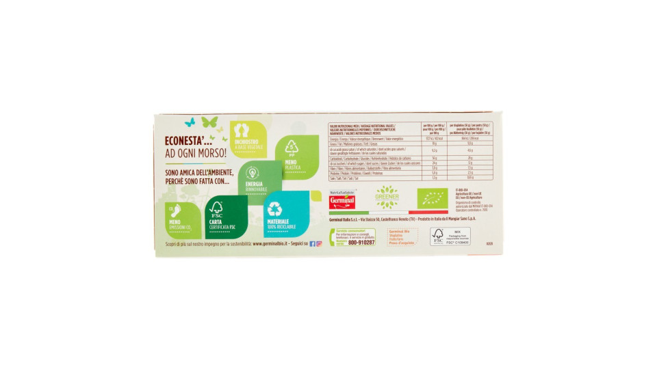 Bio Sfogliatina Frutta Farro 4 x 50 g