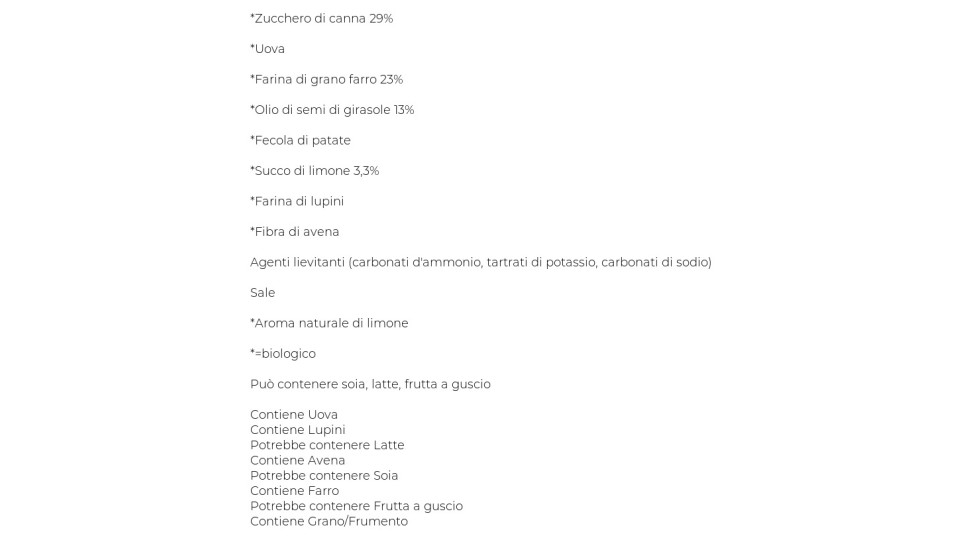 Bio Tortino Limone Farro