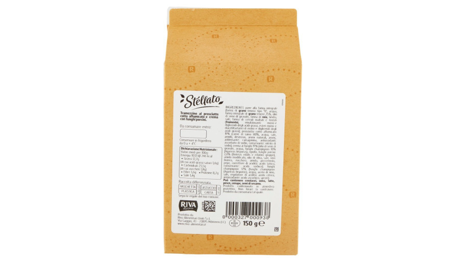 Stellato Prosciutto Cotto Affumicato e Crema con Funghi Porcini