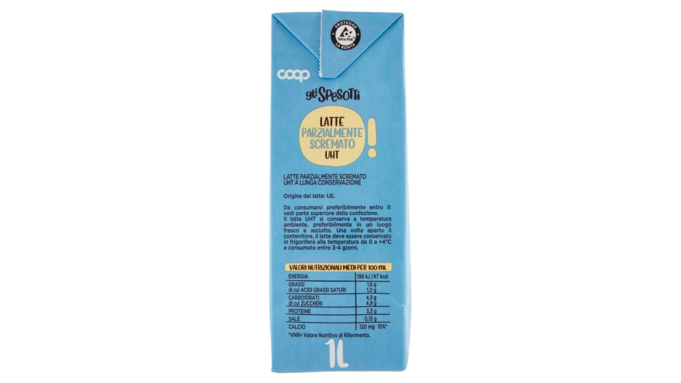 Latte Parzialmente Scremato Uht