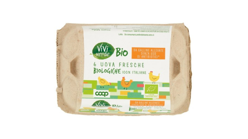 6 Uova Fresche Biologiche 100% Italiane