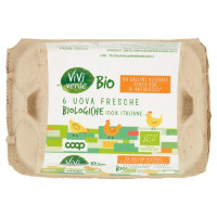 6 Uova Fresche Biologiche 100% Italiane