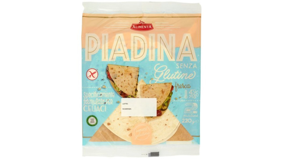 Piadina senza Glutine Fresca 2 Piadine
