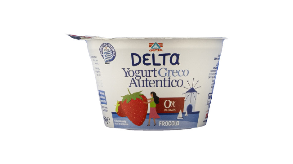 Delta Yogurt Greco Fragola 0% Grassi