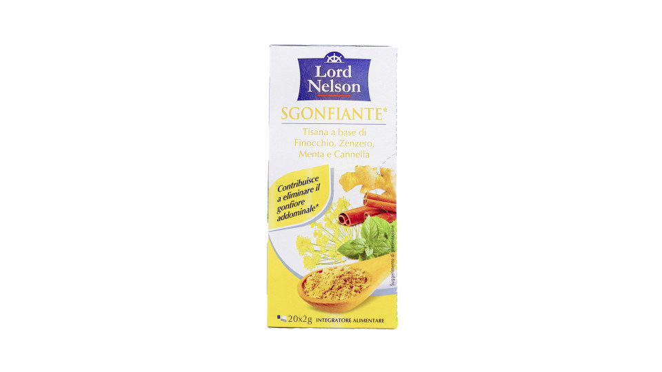 Tisana Sgonfiante con Finocchio Zenzero Menta e Cannella